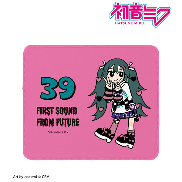 描き下ろし 初音ミク ハート デフォルメver. Art by coalowl マウスパッド ver.B - official product image | AniSmile