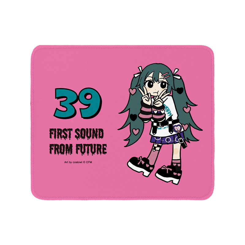 描き下ろし 初音ミク ハート デフォルメver. Art by coalowl マウスパッド ver.B Image 2 | AniSmile