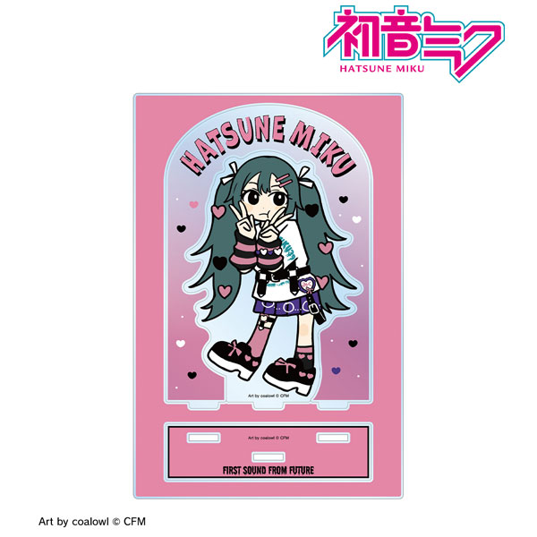 描き下ろし 初音ミク ハート デフォルメver. Art by coalowl パーツ付きBIGアクリルスタンド ver.B - AniSmile