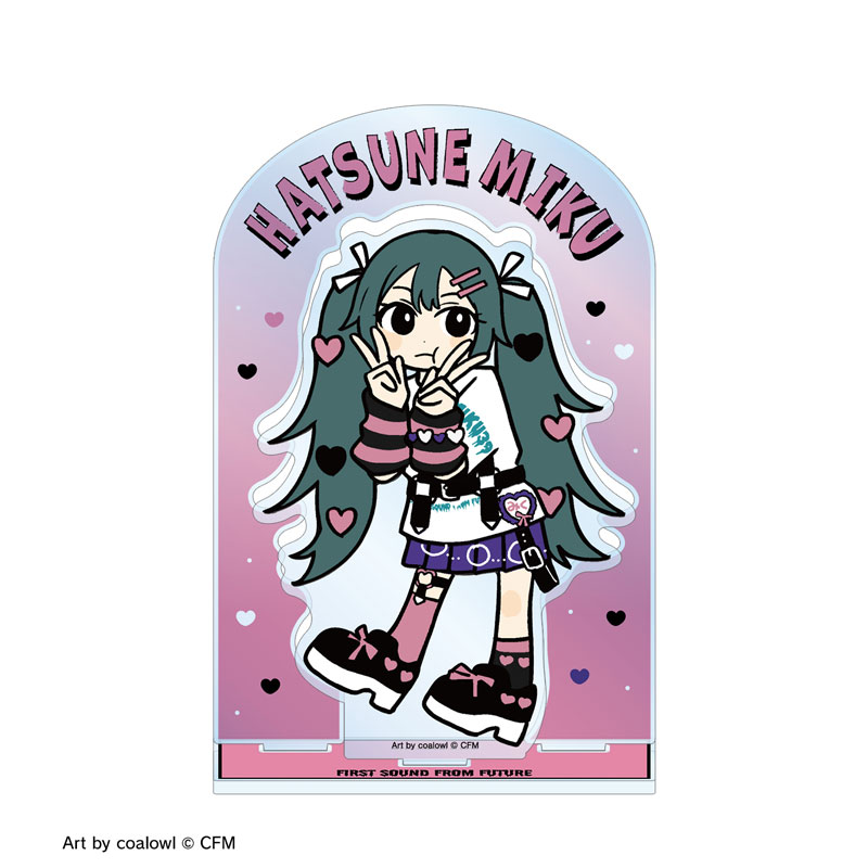 描き下ろし 初音ミク ハート デフォルメver. Art by coalowl パーツ付きBIGアクリルスタンド ver.B Image 3 | AniSmile
