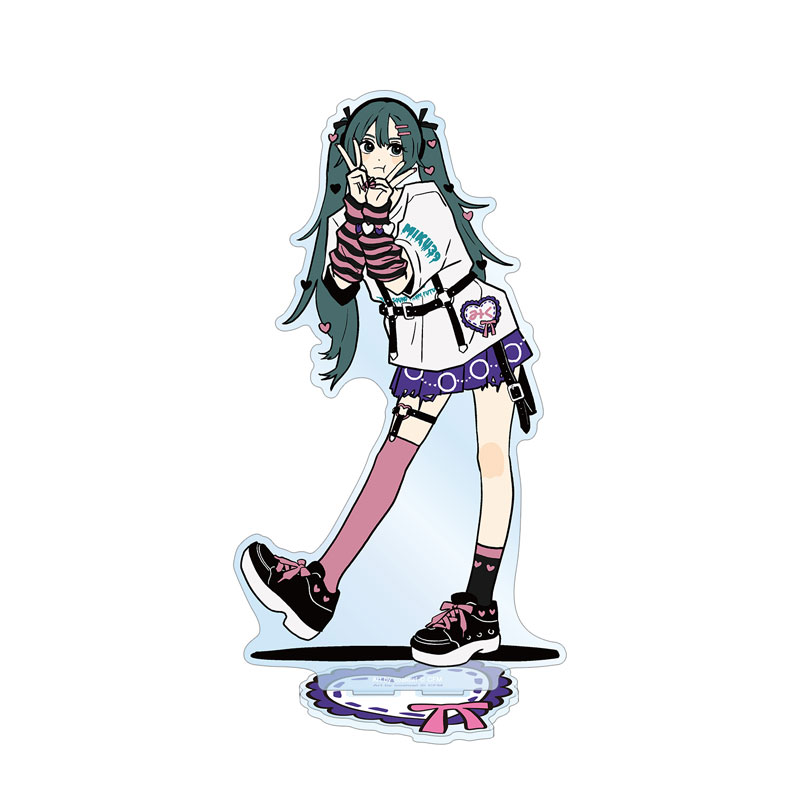 描き下ろし 初音ミク ハートver. Art by coalowl BIGアクリルスタンド ver.B Image 2 | AniSmile