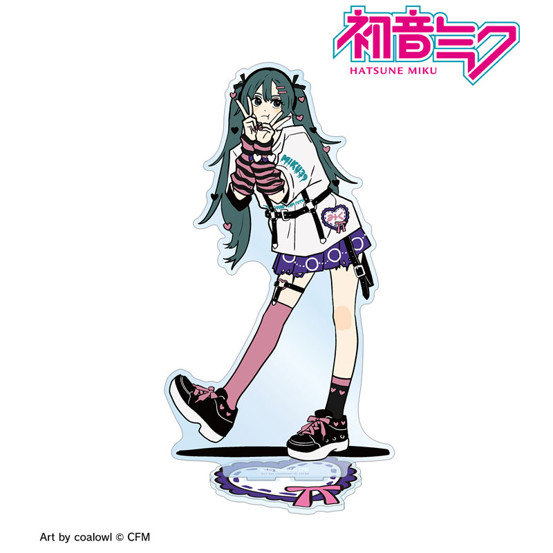 描き下ろし 初音ミク ハートver. Art by coalowl BIGアクリルスタンド ver.B Image 3 | AniSmile