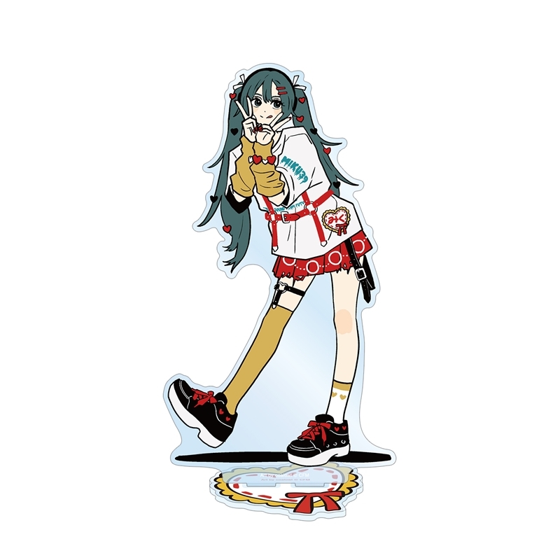 描き下ろし 初音ミク ハートver. Art by coalowl BIGアクリルスタンド ver.A - AniSmile