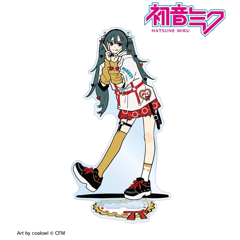 描き下ろし 初音ミク ハートver. Art by coalowl BIGアクリルスタンド ver.A 图片 2 | AniSmile
