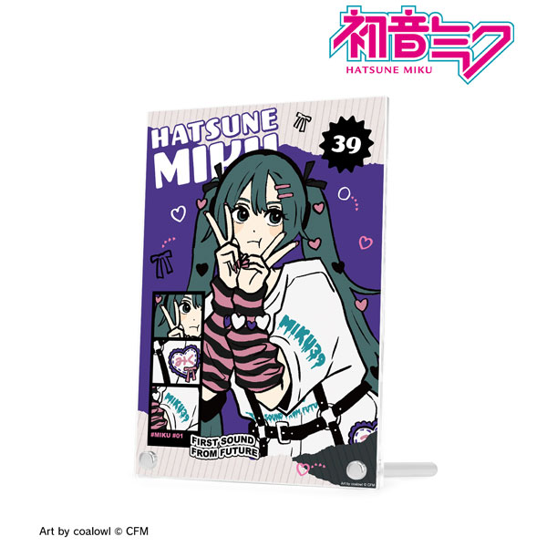 描き下ろし 初音ミク ハートver. Art by coalowl A5アクリルパネル ver.B - 官方商品图片 | AniSmile