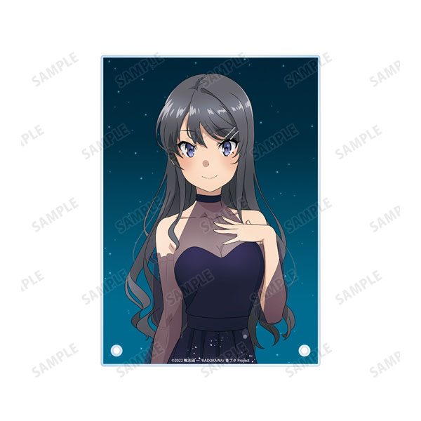 青春ブタ野郎はおでかけシスターの夢を見ない 描き下ろしイラスト 桜島麻衣 星空ドレスver. A5アクリルパネル 画像 3 | AniSmile