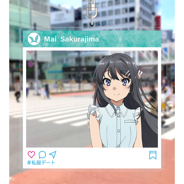 青春ブタ野郎はバニーガール先輩の夢を見ない 描き下ろしイラスト 桜島麻衣 BIGアクリルキーホルダー 画像 2 | AniSmile