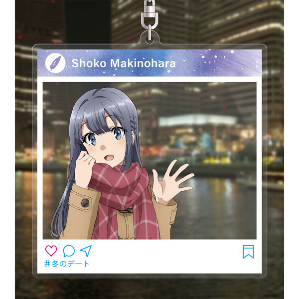 青春ブタ野郎はバニーガール先輩の夢を見ない 描き下ろしイラスト 牧之原翔子 冬服ver. BIGアクリルキーホルダー 画像 2 | AniSmile