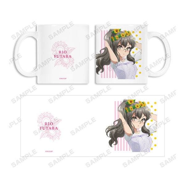 青春ブタ野郎はバニーガール先輩の夢を見ない 描き下ろしイラスト 双葉理央 ひまわりと白いワンピースver. マグカップ - 公式商品画像 | AniSmile