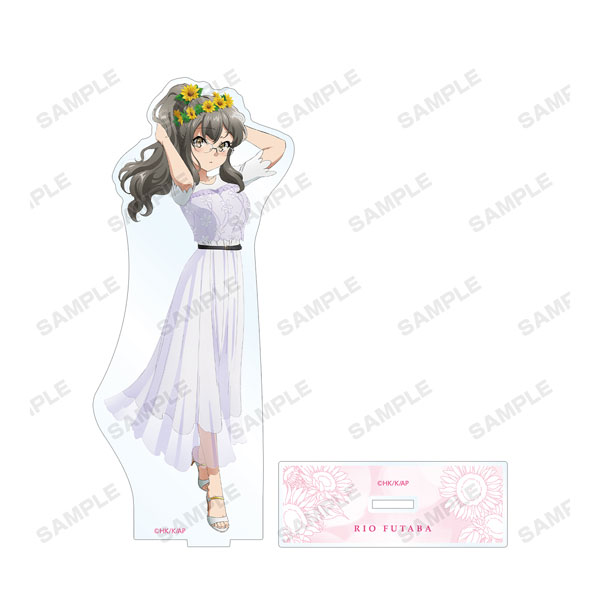 青春ブタ野郎はバニーガール先輩の夢を見ない 描き下ろしイラスト 双葉理央 ひまわりと白いワンピースver. BIGアクリルスタンド - 公式商品画像 | AniSmile