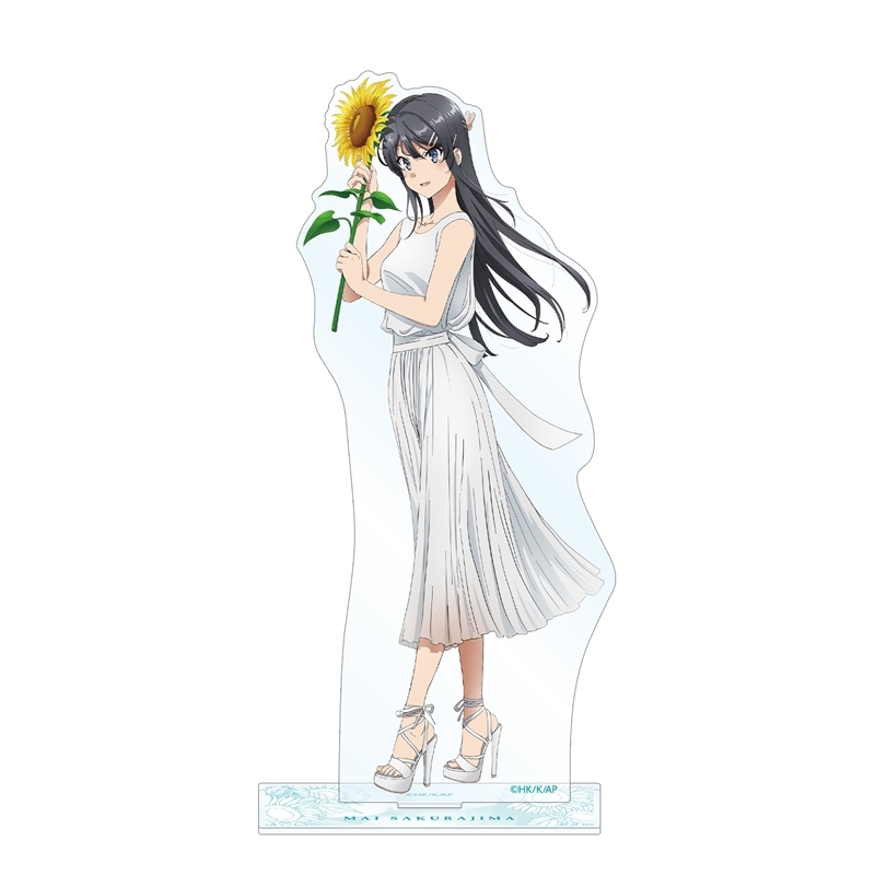 青春ブタ野郎はバニーガール先輩の夢を見ない 描き下ろしイラスト 桜島麻衣 ひまわりと白いワンピースver. BIGアクリルスタンド - 公式商品画像 | AniSmile