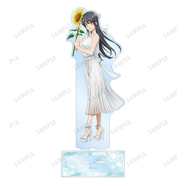 青春ブタ野郎はバニーガール先輩の夢を見ない 描き下ろしイラスト 桜島麻衣 ひまわりと白いワンピースver. 特大アクリルスタンド - 公式商品画像 | AniSmile