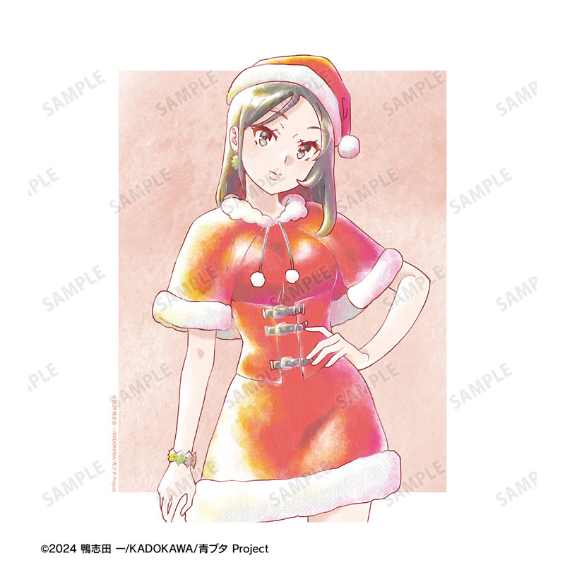 青春ブタ野郎はサンタクロースの夢を見ない ミニスカサンタ Ani-Art aqua label F3号キャンバスボード 画像 3 | AniSmile