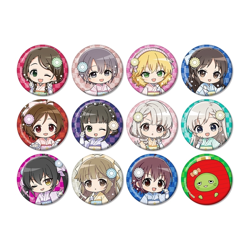 アイドルマスター シンデレラガールズ トレーディング ちびキャラ レース着物ver. グリッター缶バッジ(単位/単品) - 公式商品画像 | AniSmile