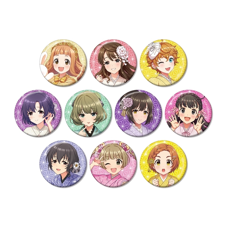アイドルマスター シンデレラガールズ 描き下ろし レース着物ver. トレーディンググリッター缶バッジ(単位/単品) - 公式商品画像 | AniSmile