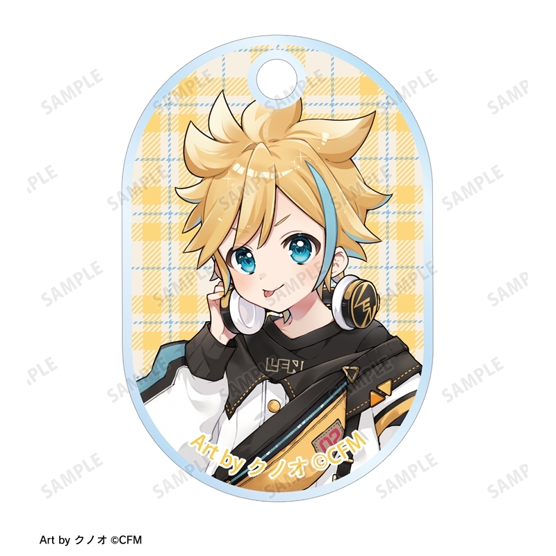 初音ミク 描き下ろし 鏡音レン 私服ver. Art by クノオ 2連ワイヤーアクリルキーホルダー 画像 3 | AniSmile