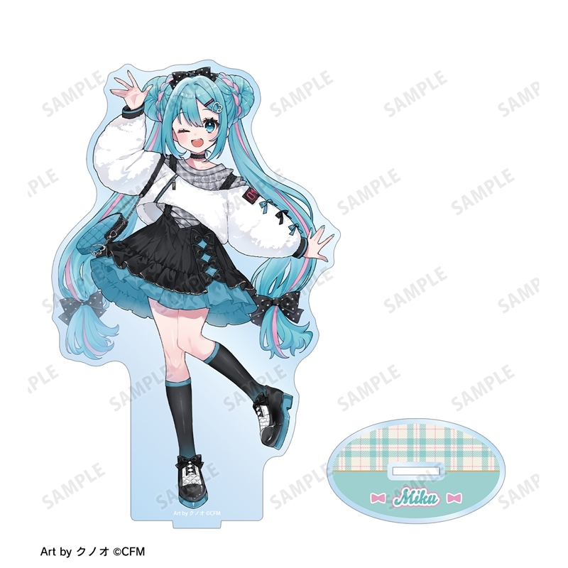 描き下ろし 初音ミク 私服ver. Art by クノオ BIGアクリルスタンド 画像 3 | AniSmile