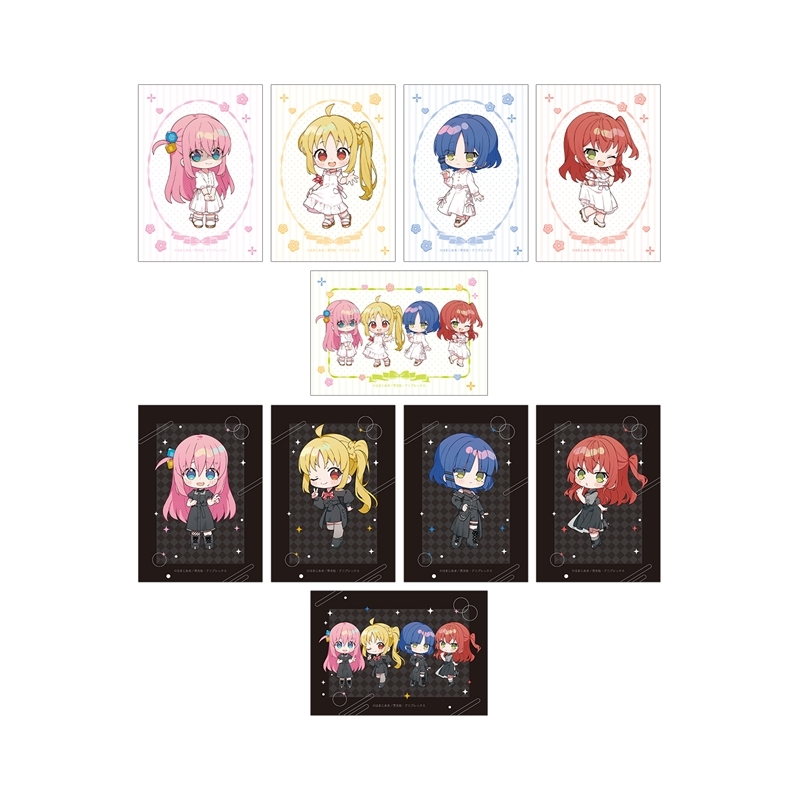 アニメ「ぼっち・ざ・ろっく!」 上倉エクさんイラスト 白いワンピースver.&黒いワンピースver. トレーディングブロマイド(単位/単品) - 公式商品画像 | AniSmile