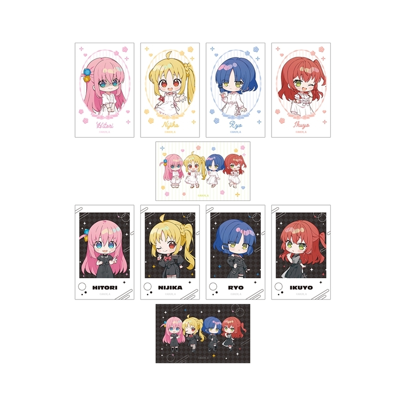 アニメ「ぼっち・ざ・ろっく!」 上倉エクさんイラスト 白いワンピースver.&黒いワンピースver. トレーディングイラストカード(単位/単品) - 公式商品画像 | AniSmile
