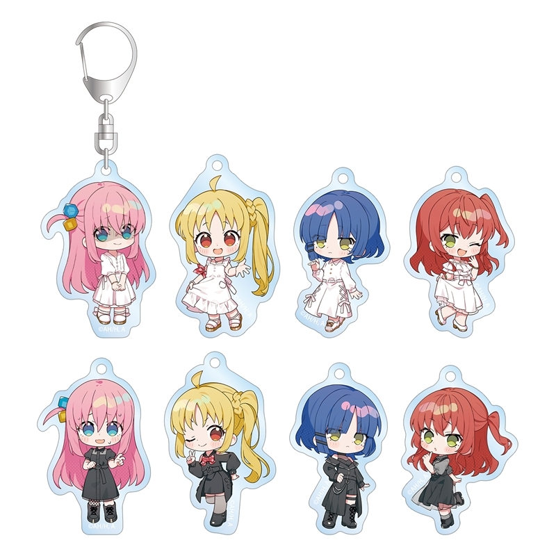 アニメ「ぼっち・ざ・ろっく!」 上倉エクさんイラスト 白いワンピースver.&黒いワンピースver. トレーディングアクリルキーホルダー(単位/単品) - 公式商品画像 | AniSmile