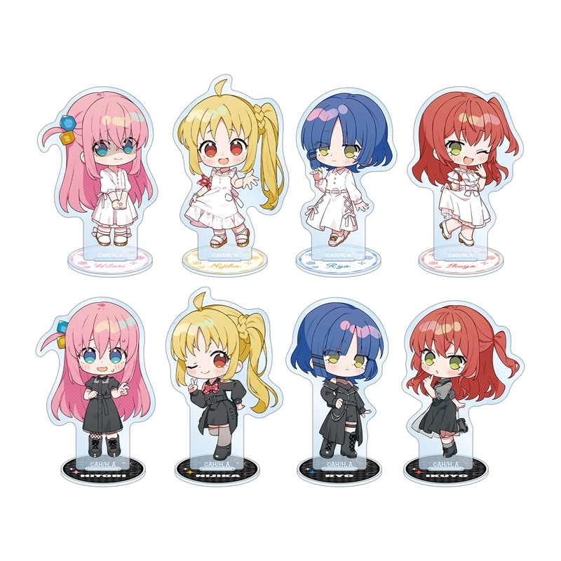 アニメ「ぼっち・ざ・ろっく!」 上倉エクさんイラスト 白いワンピースver.&黒いワンピースver. トレーディングアクリルスタンド(単位/単品) - 公式商品画像 | AniSmile