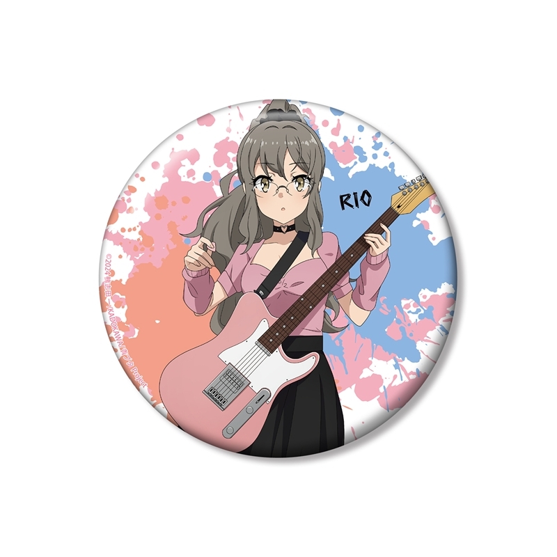 「青春ブタ野郎」シリーズ 描き下ろし 双葉理央 ギター演奏ver. 100mm缶バッジ - 公式商品画像 | AniSmile