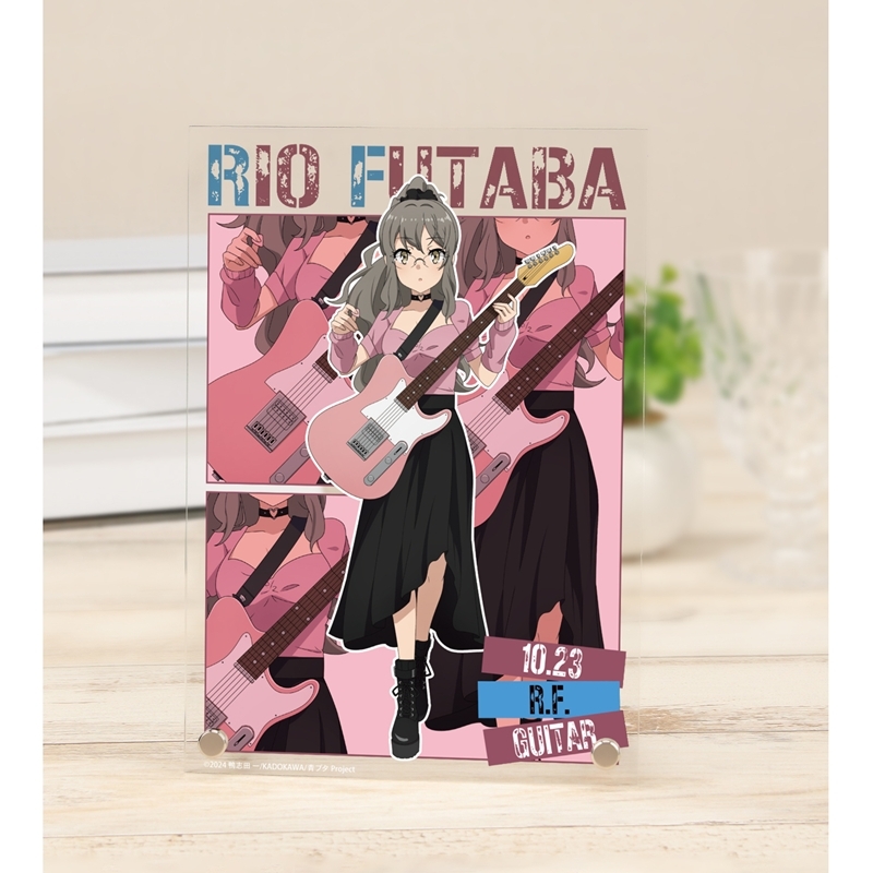 「青春ブタ野郎」シリーズ 描き下ろし 双葉理央 ギター演奏ver. A5アクリルパネル - 公式商品画像 | AniSmile