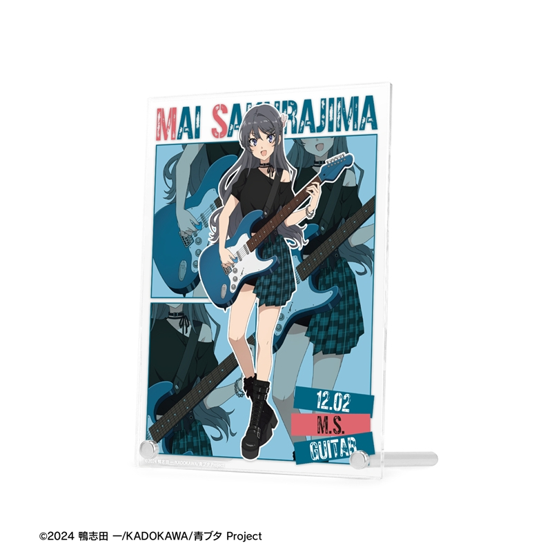 「青春ブタ野郎」シリーズ 描き下ろし 桜島麻衣 ギター演奏ver. A5アクリルパネル 画像 3 | AniSmile