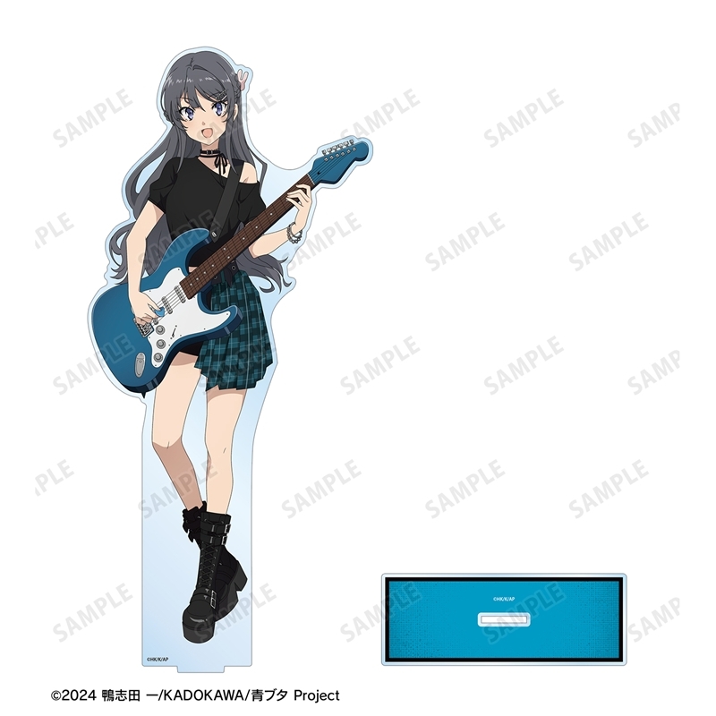 「青春ブタ野郎」シリーズ 描き下ろし 桜島麻衣 ギター演奏ver. 特大アクリルスタンド 画像 3 | AniSmile
