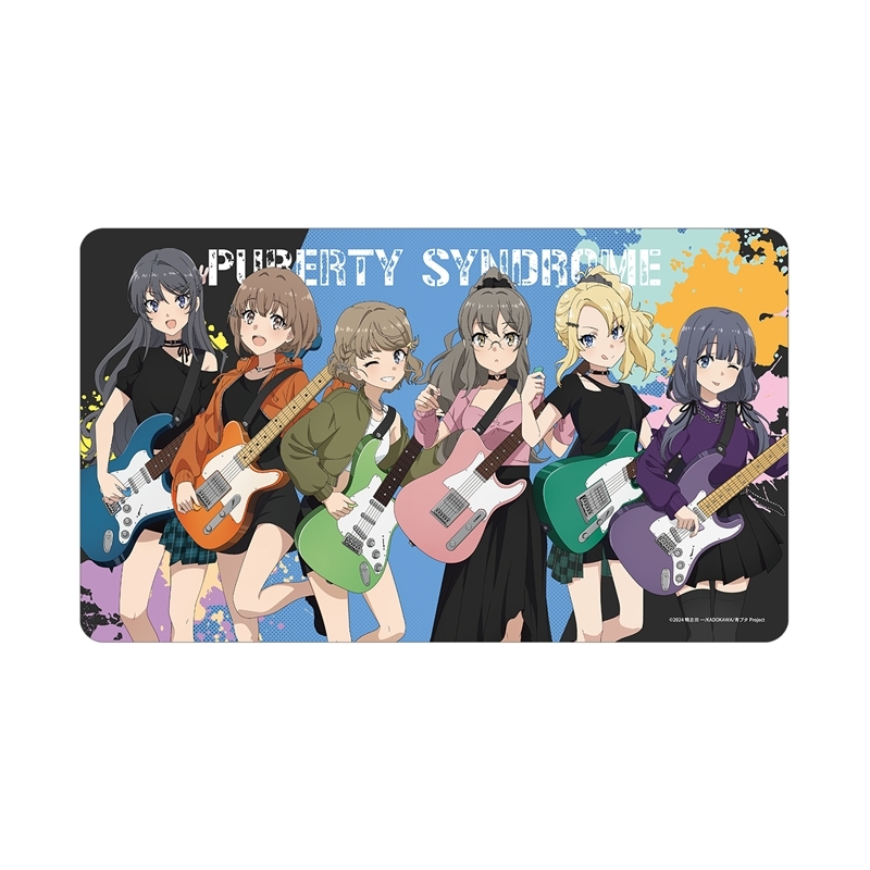 「青春ブタ野郎」シリーズ 描き下ろし 集合 ギター演奏ver. マルチデスクマット - 公式商品画像 | AniSmile