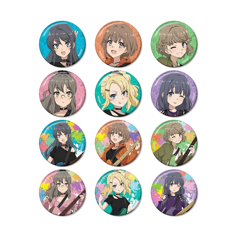 「青春ブタ野郎」シリーズ 描き下ろし ギター演奏ver. トレーディンググリッター缶バッジ(単位/単品) - 公式商品画像 | AniSmile