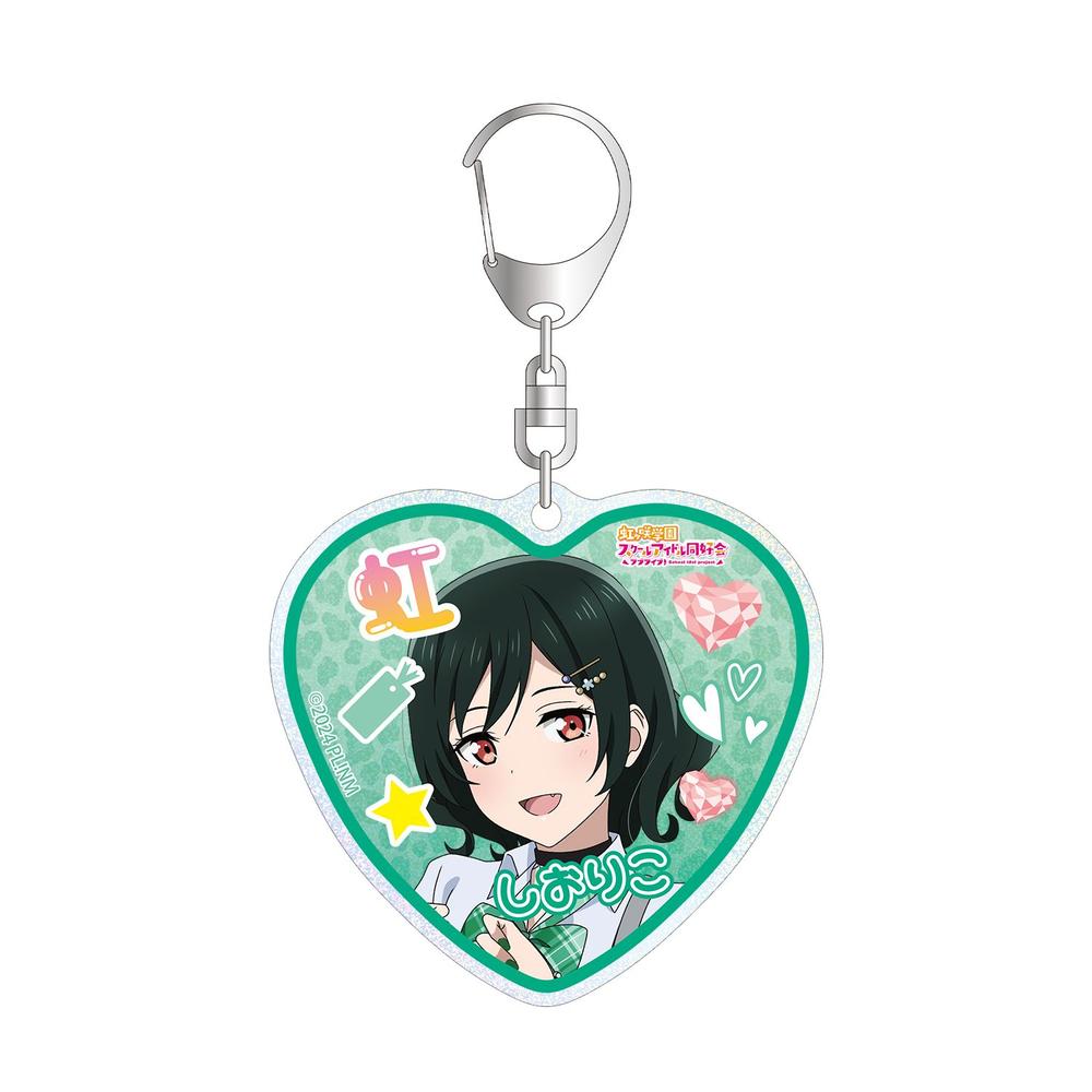 ラブライブ!虹ヶ咲学園スクールアイドル同好会 描き下ろし 三船栞子 ギャル制服ver. グリッターアクリルキーホルダー - 公式商品画像 | AniSmile