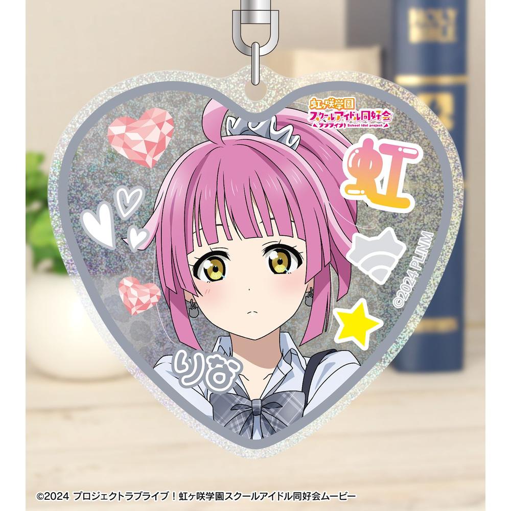 ラブライブ!虹ヶ咲学園スクールアイドル同好会 描き下ろし 天王寺璃奈 ギャル制服ver. グリッターアクリルキーホルダー 画像 3 | AniSmile