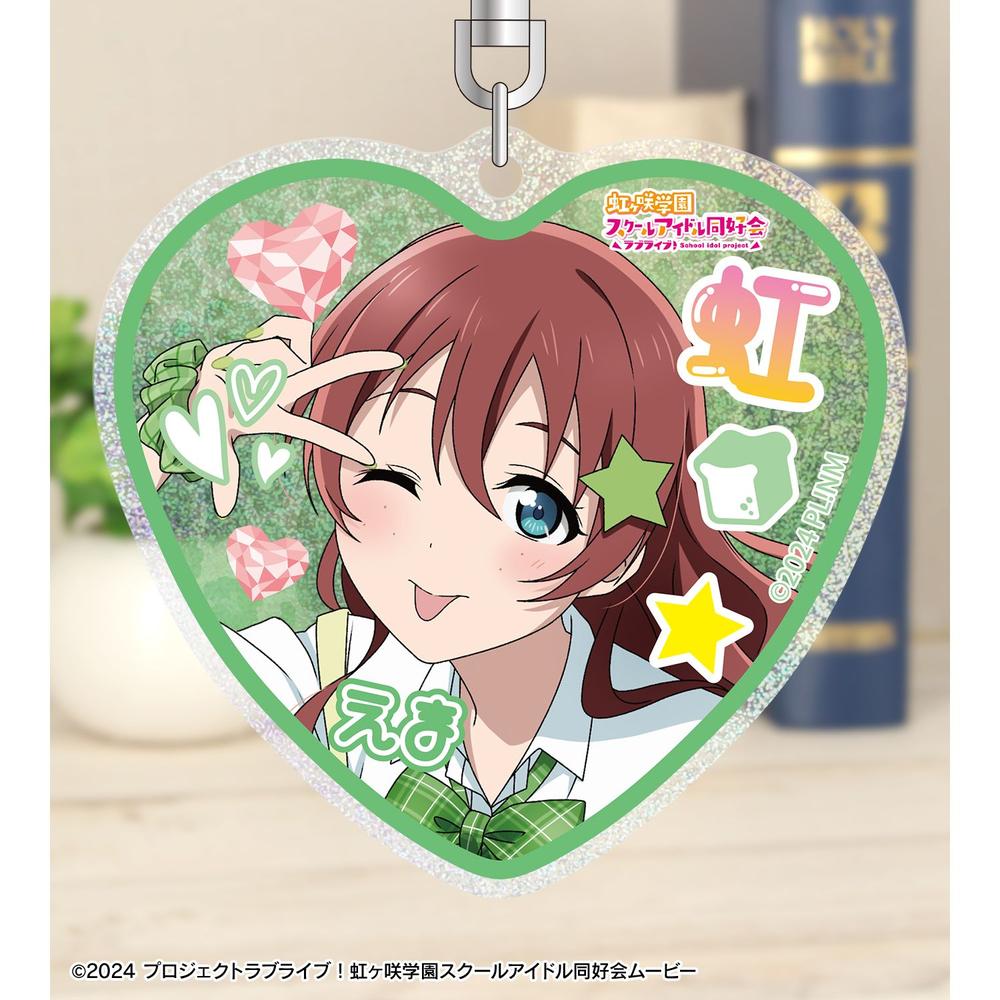 ラブライブ!虹ヶ咲学園スクールアイドル同好会 描き下ろし エマ・ヴェルデ ギャル制服ver. グリッターアクリルキーホルダー 画像 3 | AniSmile