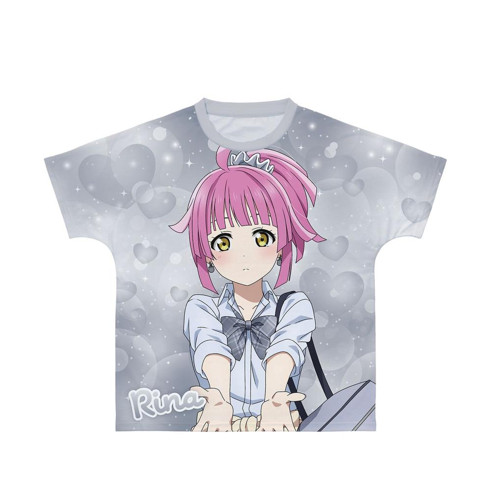 ラブライブ!虹ヶ咲学園スクールアイドル同好会 描き下ろし 天王寺璃奈 ギャル制服ver. フルグラフィックTシャツユニセックス(サイズ/XXS) - 公式商品画像 | AniSmile