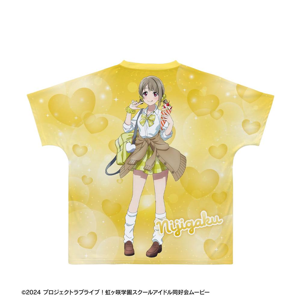 ラブライブ!虹ヶ咲学園スクールアイドル同好会 描き下ろし 中須かすみ ギャル制服ver. フルグラフィックTシャツユニセックス(サイズ/XXS) 画像 3 | AniSmile