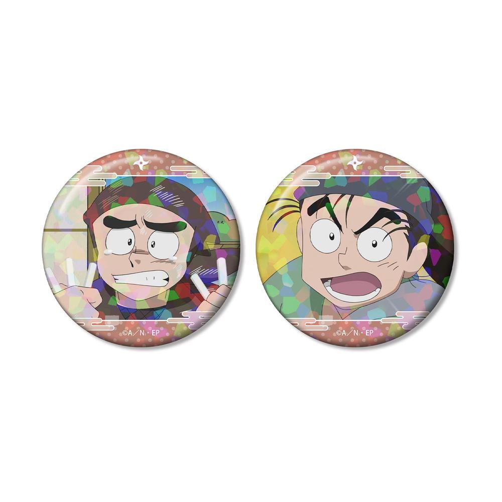 忍たま乱太郎 諸泉尊奈門 場面写ホログラム缶バッジ2個セット - 公式商品画像 | AniSmile