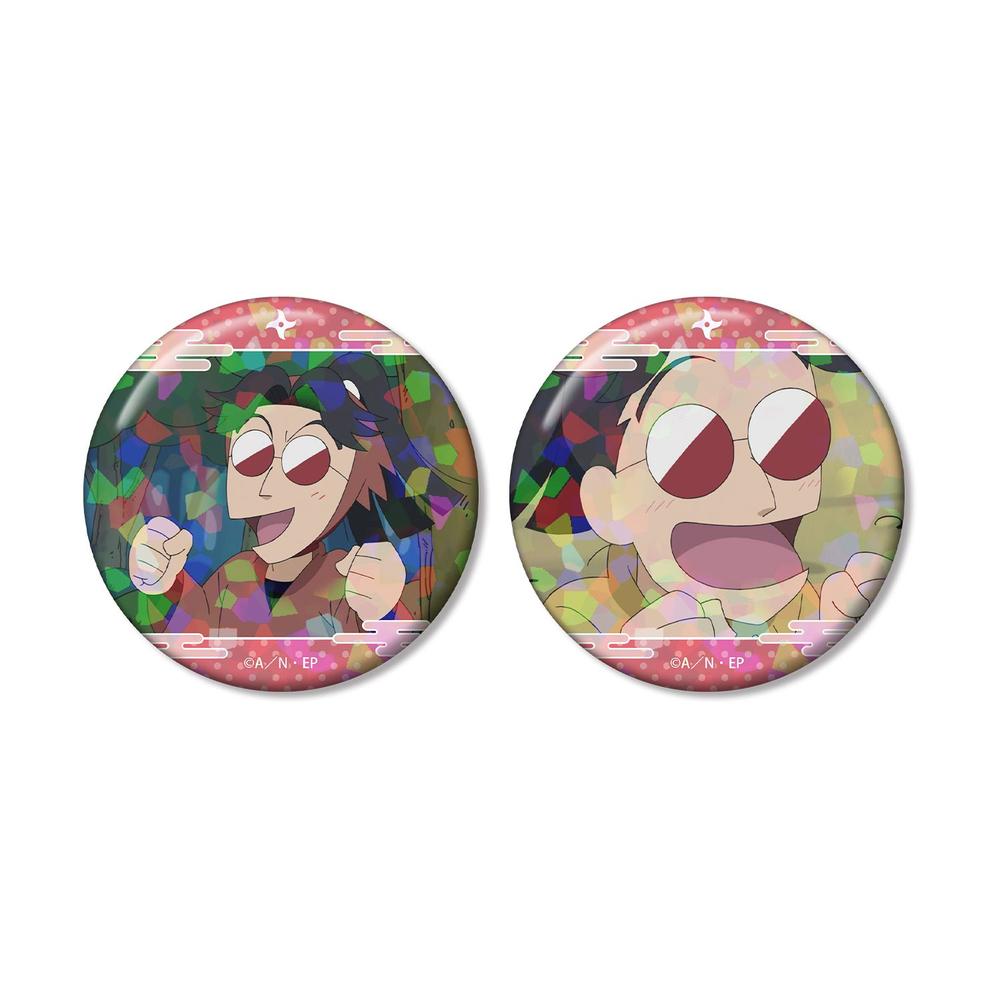 忍たま乱太郎 ふぶ鬼 場面写ホログラム缶バッジ2個セット - 公式商品画像 | AniSmile