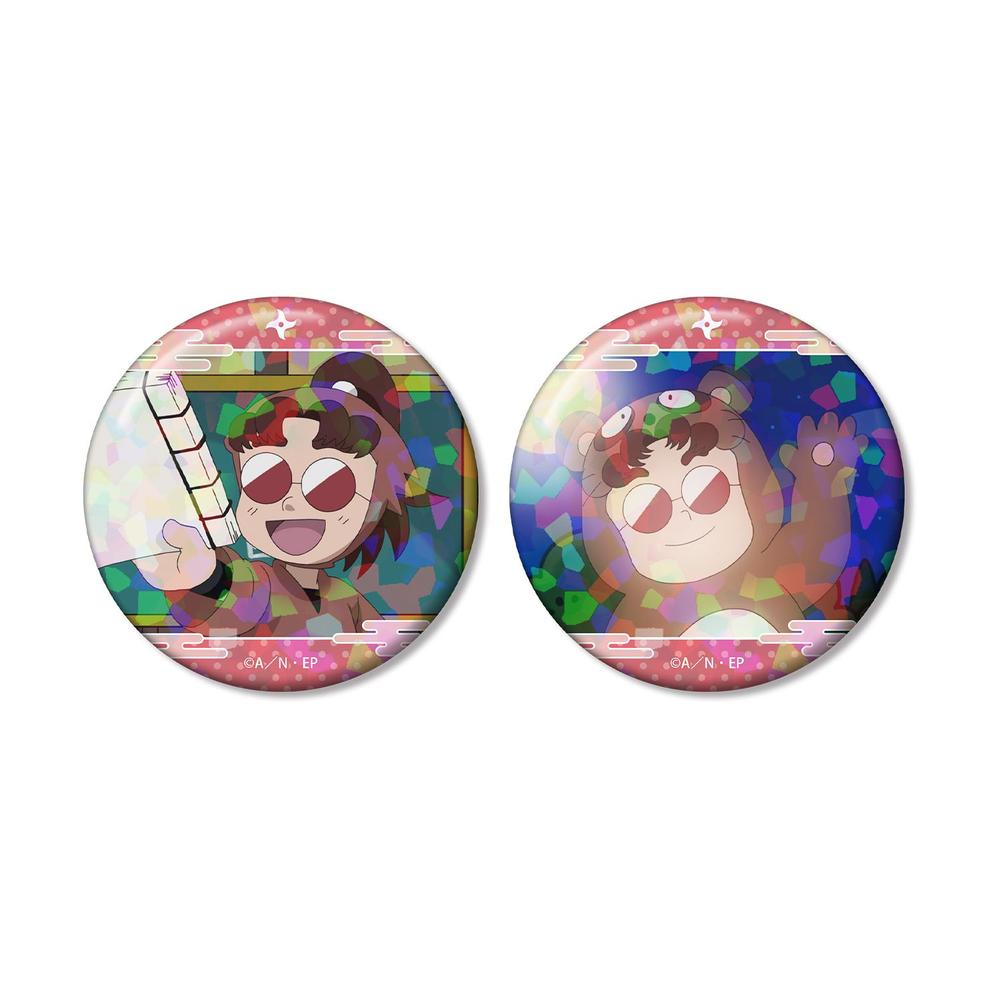 忍たま乱太郎 いぶ鬼 場面写ホログラム缶バッジ2個セット - 公式商品画像 | AniSmile