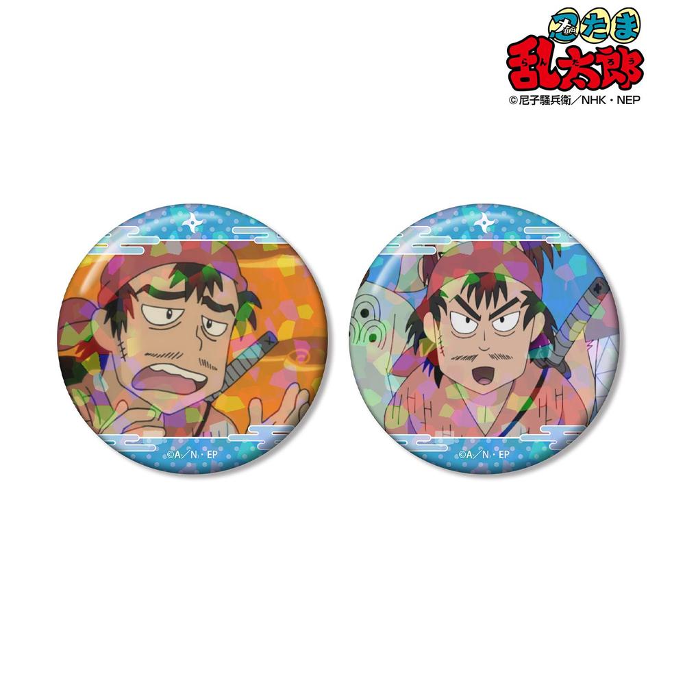 忍たま乱太郎 疾風 場面写ホログラム缶バッジ2個セット 画像 2 | AniSmile