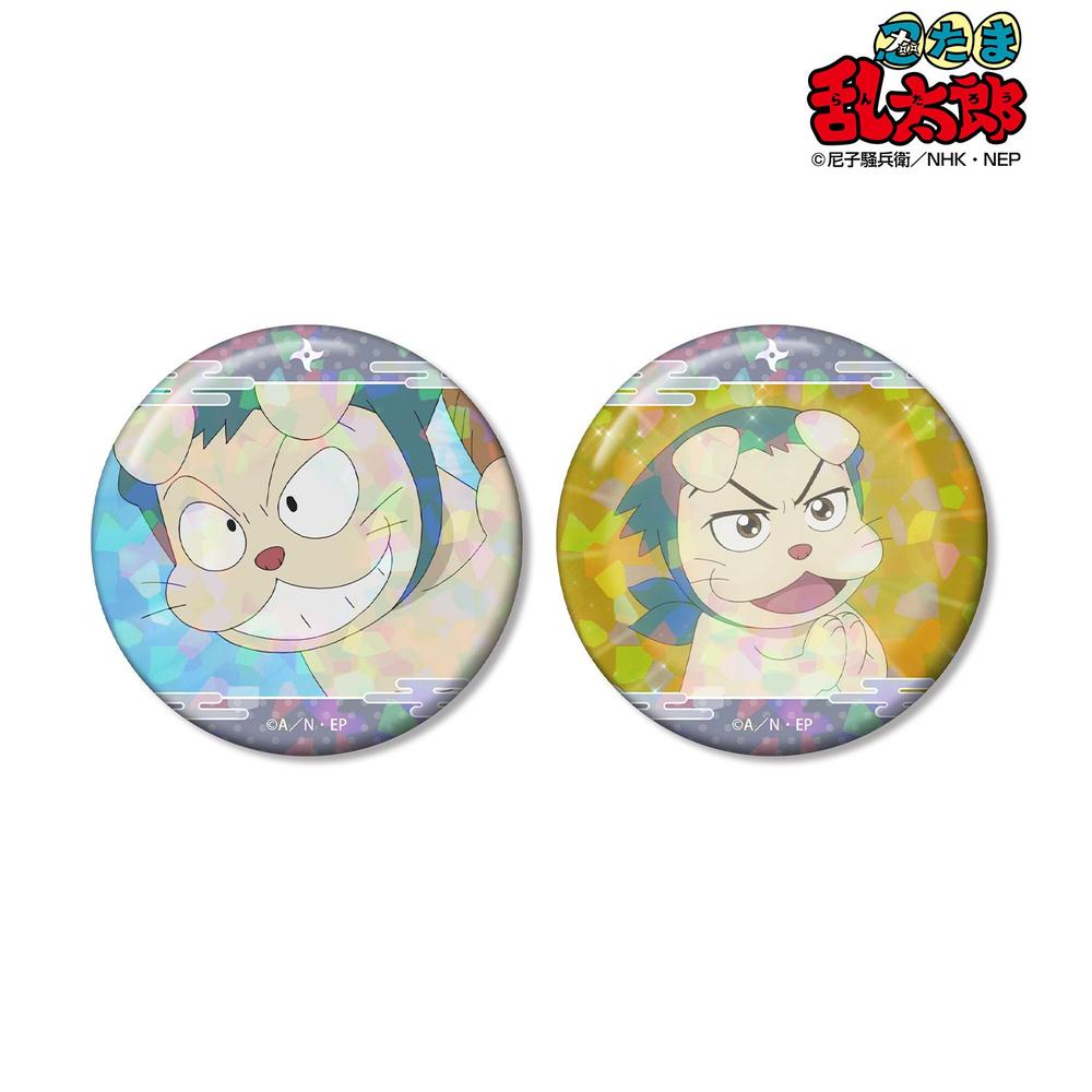 忍たま乱太郎 ヘムヘム 場面写ホログラム缶バッジ2個セット 画像 2 | AniSmile
