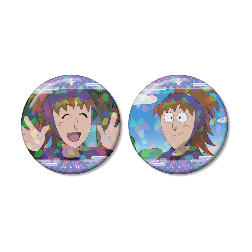 忍たま乱太郎 鉢屋三郎 場面写ホログラム缶バッジ2個セット - 公式商品画像 | AniSmile