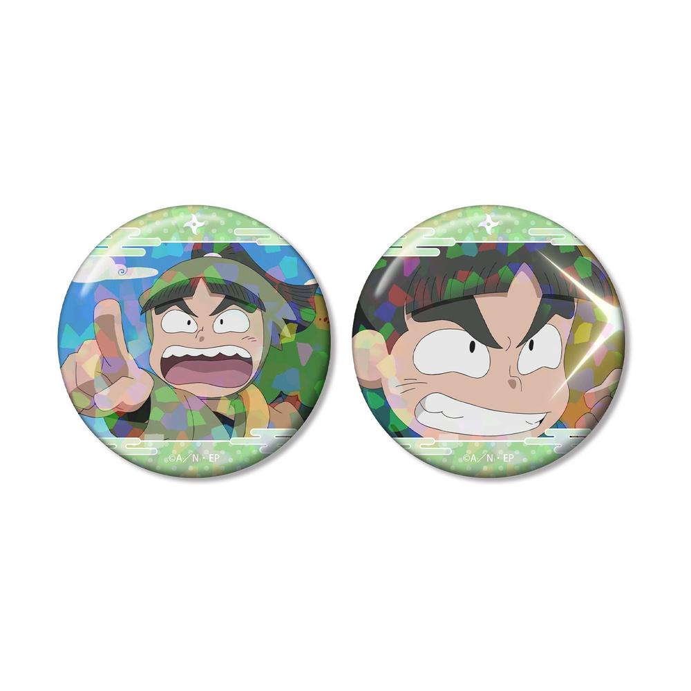 忍たま乱太郎 神崎左門 場面写ホログラム缶バッジ2個セット - 公式商品画像 | AniSmile