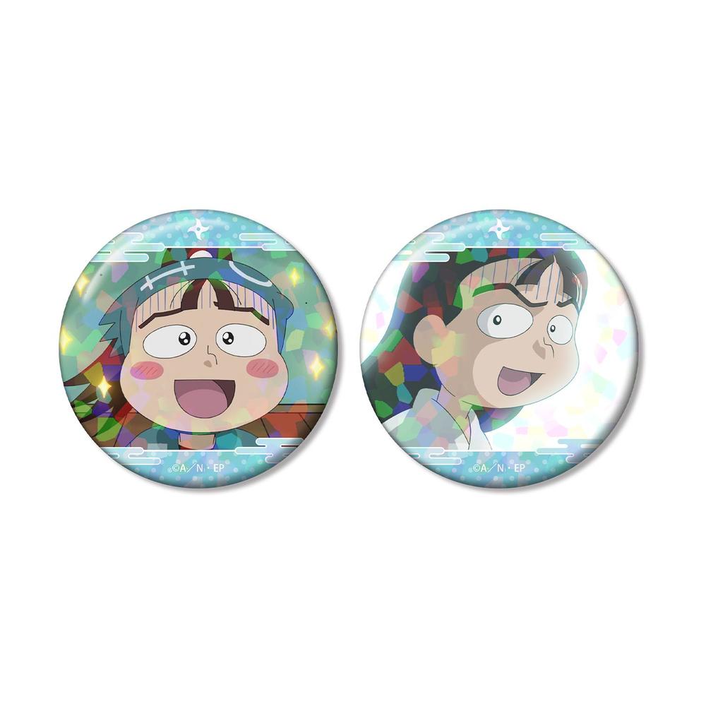 忍たま乱太郎 鶴町伏木蔵 場面写ホログラム缶バッジ2個セット - 公式商品画像 | AniSmile