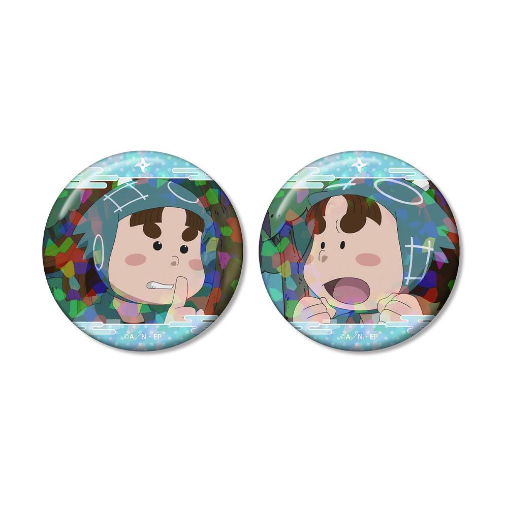 忍たま乱太郎 上ノ島一平 場面写ホログラム缶バッジ2個セット - 公式商品画像 | AniSmile