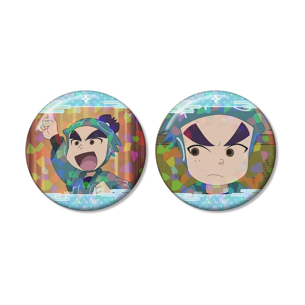 忍たま乱太郎 任暁左吉 場面写ホログラム缶バッジ2個セット - 公式商品画像 | AniSmile