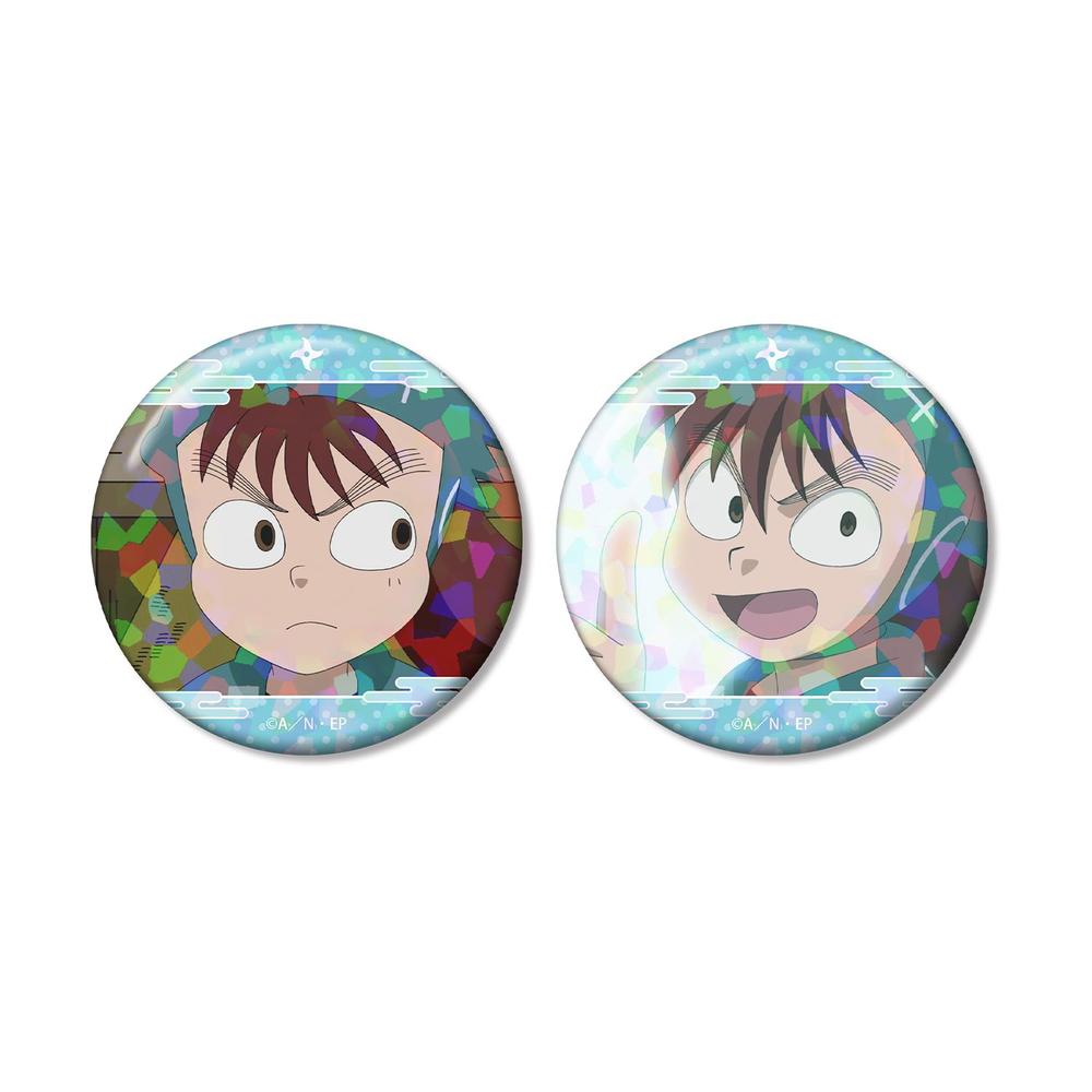 忍たま乱太郎 黒門伝七 場面写ホログラム缶バッジ2個セット - 公式商品画像 | AniSmile