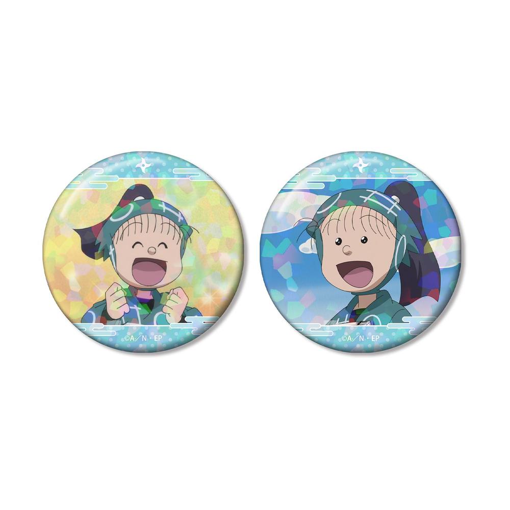 忍たま乱太郎 夢前三治郎 場面写ホログラム缶バッジ2個セット - 公式商品画像 | AniSmile