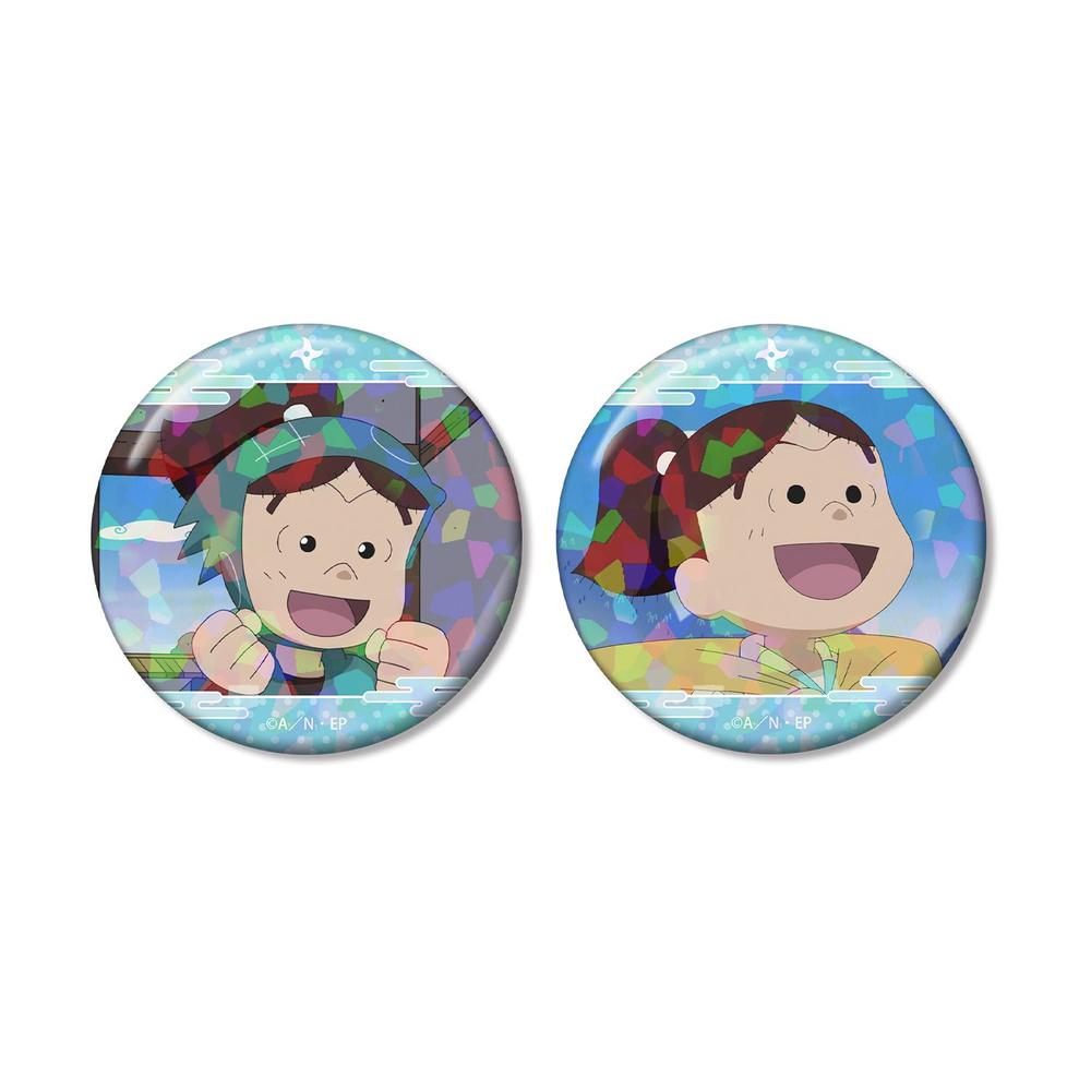忍たま乱太郎 二郭伊助 場面写ホログラム缶バッジ2個セット - 公式商品画像 | AniSmile