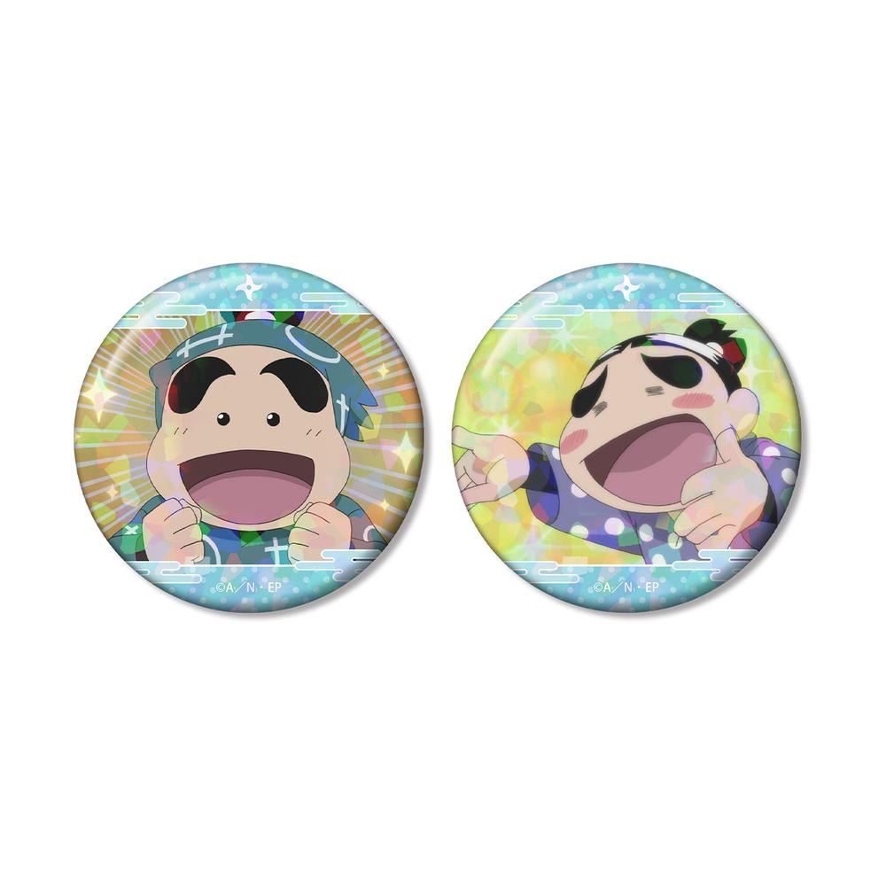 忍たま乱太郎 福富しんべヱ 場面写ホログラム缶バッジ2個セット - 公式商品画像 | AniSmile